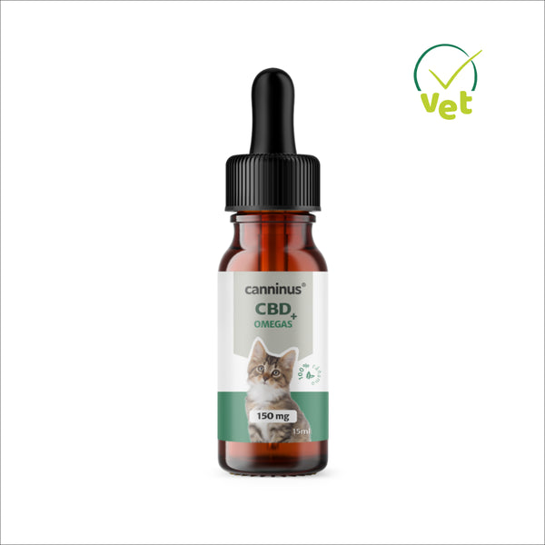 CBD Suplemento Natural Cannábico Gatos 150mg/15ml 1 a 10kg