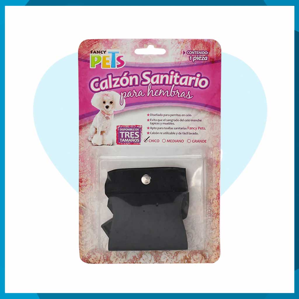 Calzón Sanitario Fancy Pets Para Hembras Chico