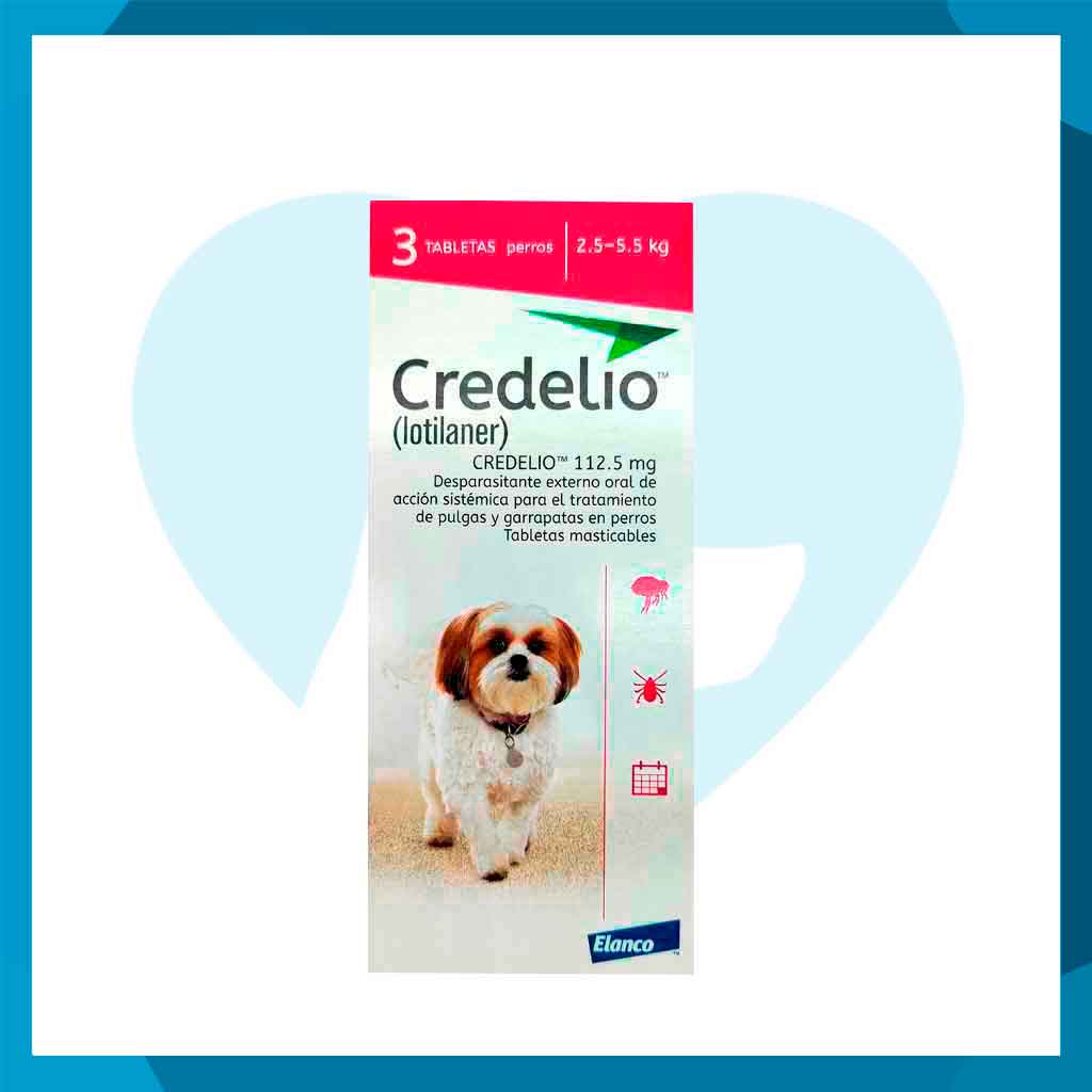 Credelio desparasitante externo 2.5 a 5.5kg