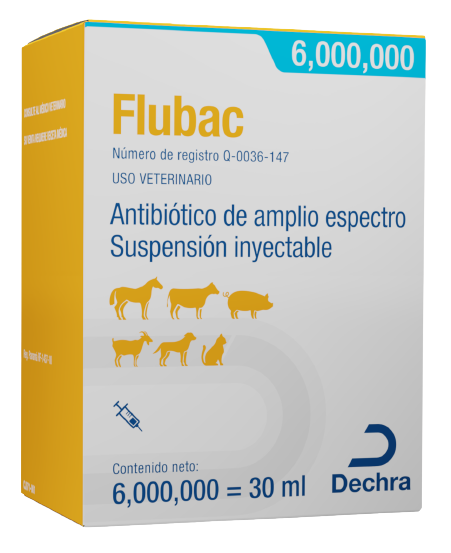 Flubac 6 millones Suspensión Inyectable 30ml (requiere receta medica veterinaria vigente)
