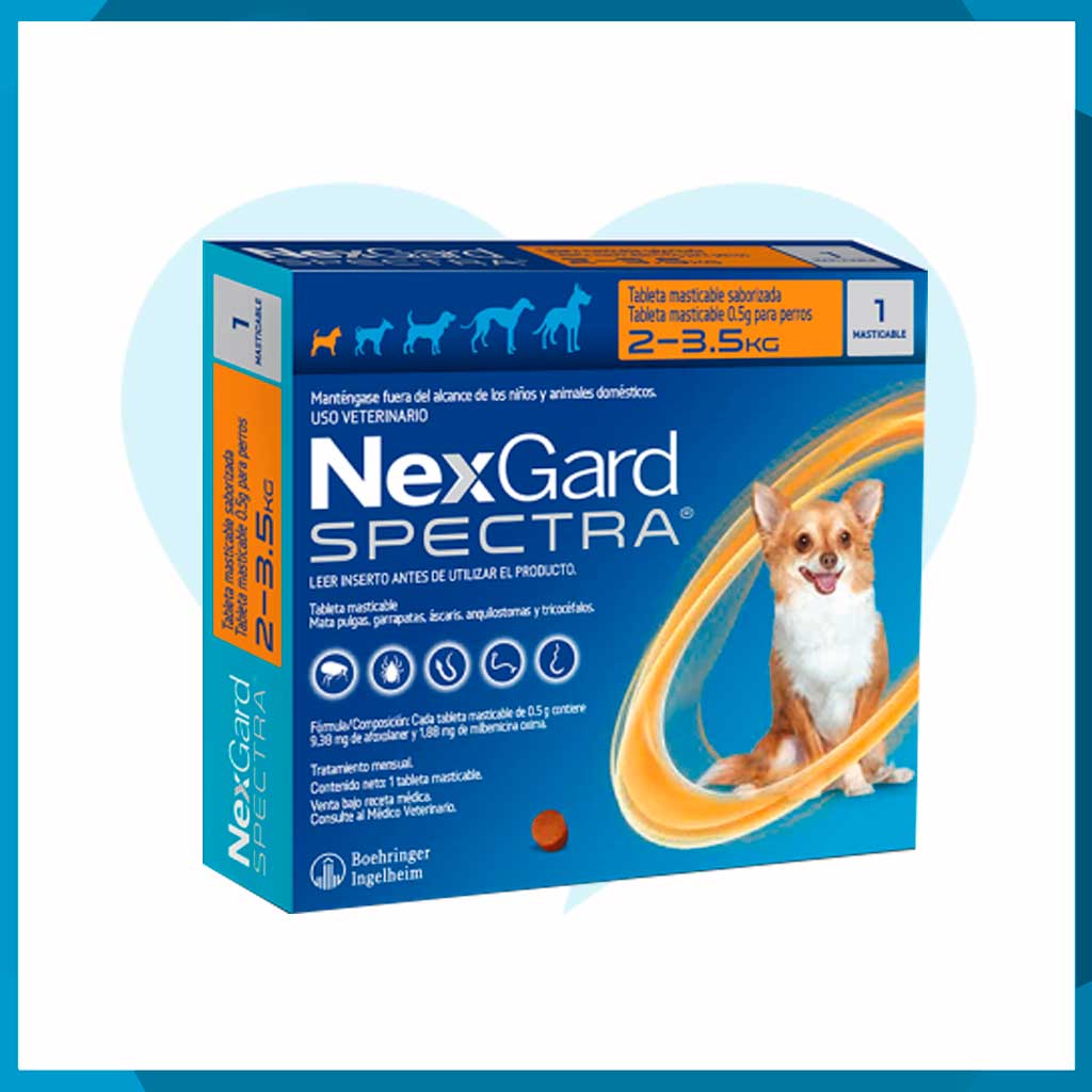 NexGard Spectra 2 - 3.5kg 1 Tableta Masticable