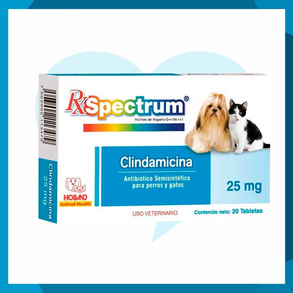Rx Spectrum Clindamicina 25mg Caja 20 Tabletas