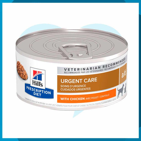Alimento Hill's Prescription Diet a/d Cuidados Urgentes (perros convalecientes) Lata 150g