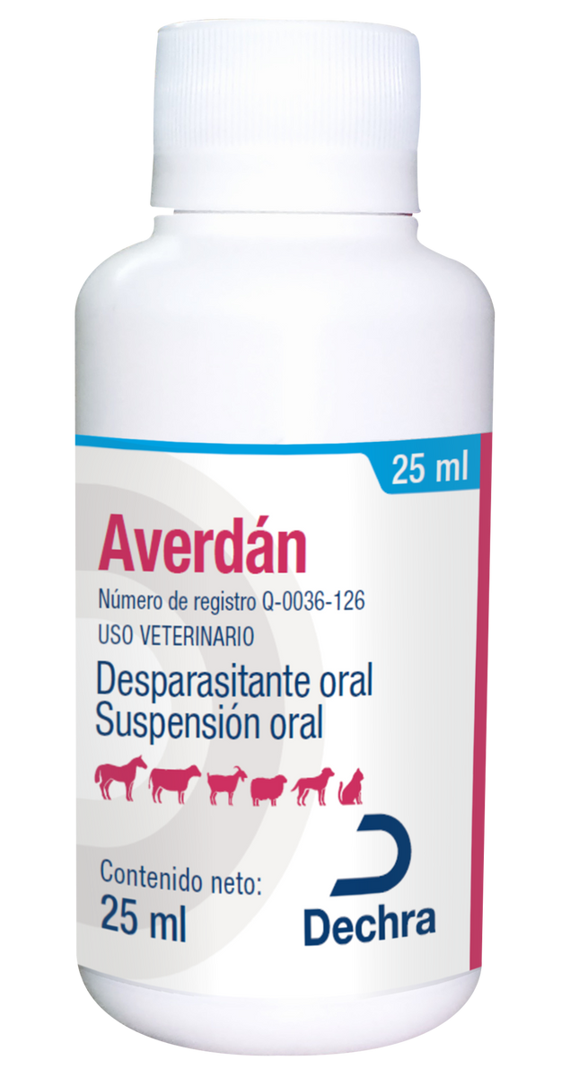Averdan Desparasitante Oral 25ml (requiere receta medica veterinaria vigente)