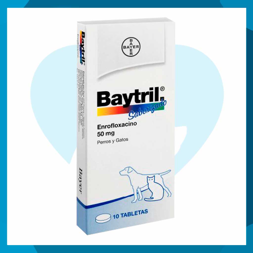 Baytril 50mg Caja 30 Tabletas