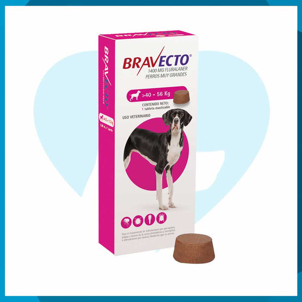 Bravecto 1400mg 40 - 56kg 1 Tableta Masticable