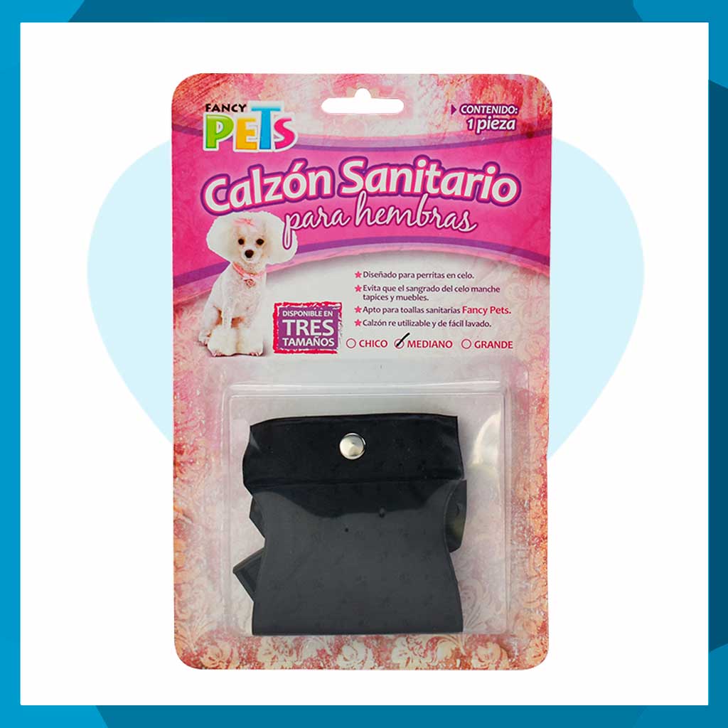 Calzón Sanitario Fancy Pets Para Hembras Mediano