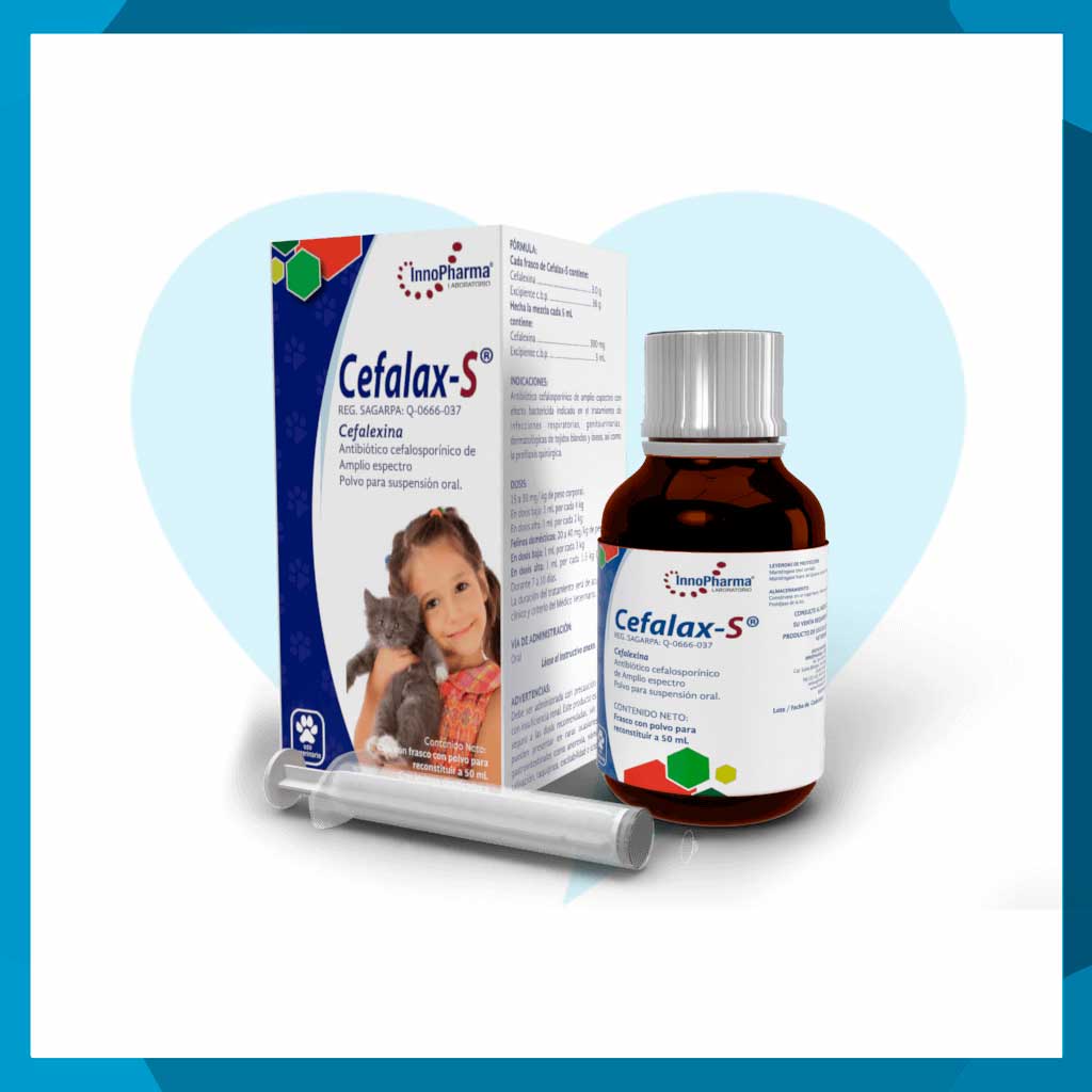 Cefalax-S Polvo Para Suspensión Oral 50ml (requiere receta medica veterinaria vigente)