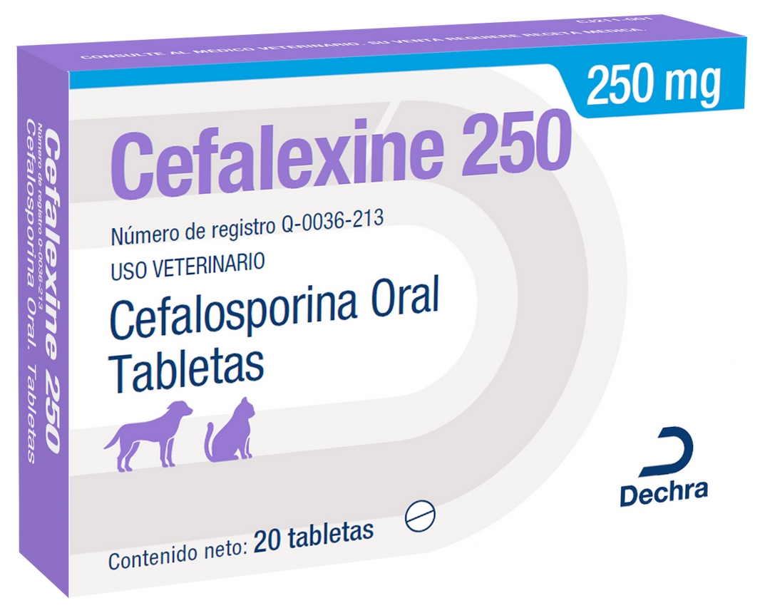 Cefalexine 250 mg Caja 20 Tabletas (producto bajo pedido)