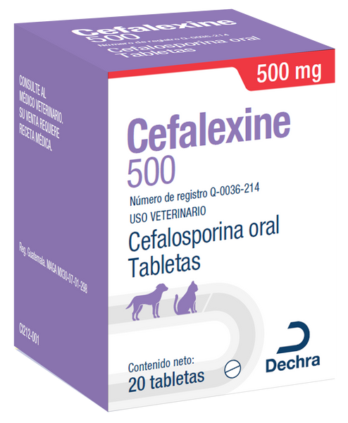 Cefalexine 500mg Caja 20 Tabletas (producto bajo pedido)