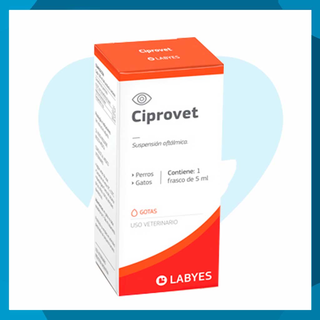 Ciprovet Suspensión Oftálmica 5ml (requiere receta medica veterinaria vigente)