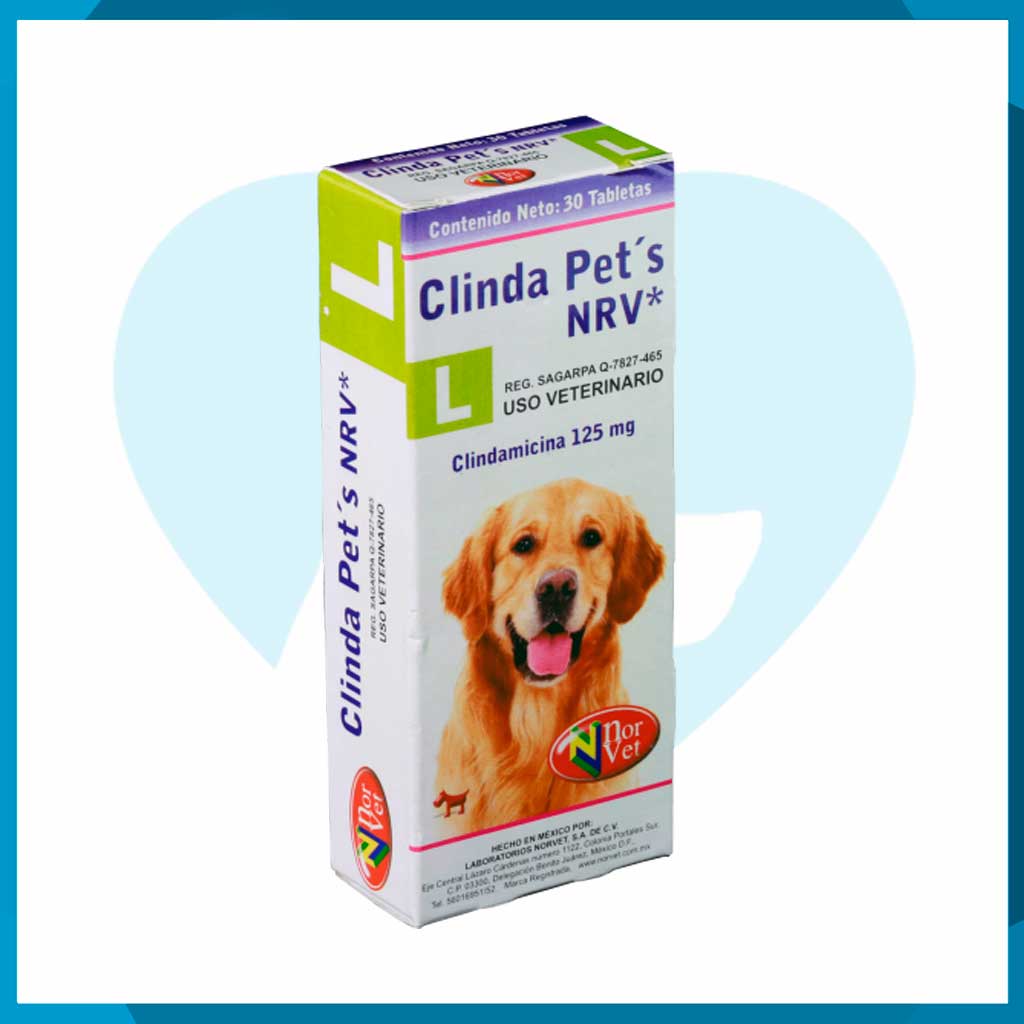 Clinda Pets L 125mg Caja 30 Tabletas