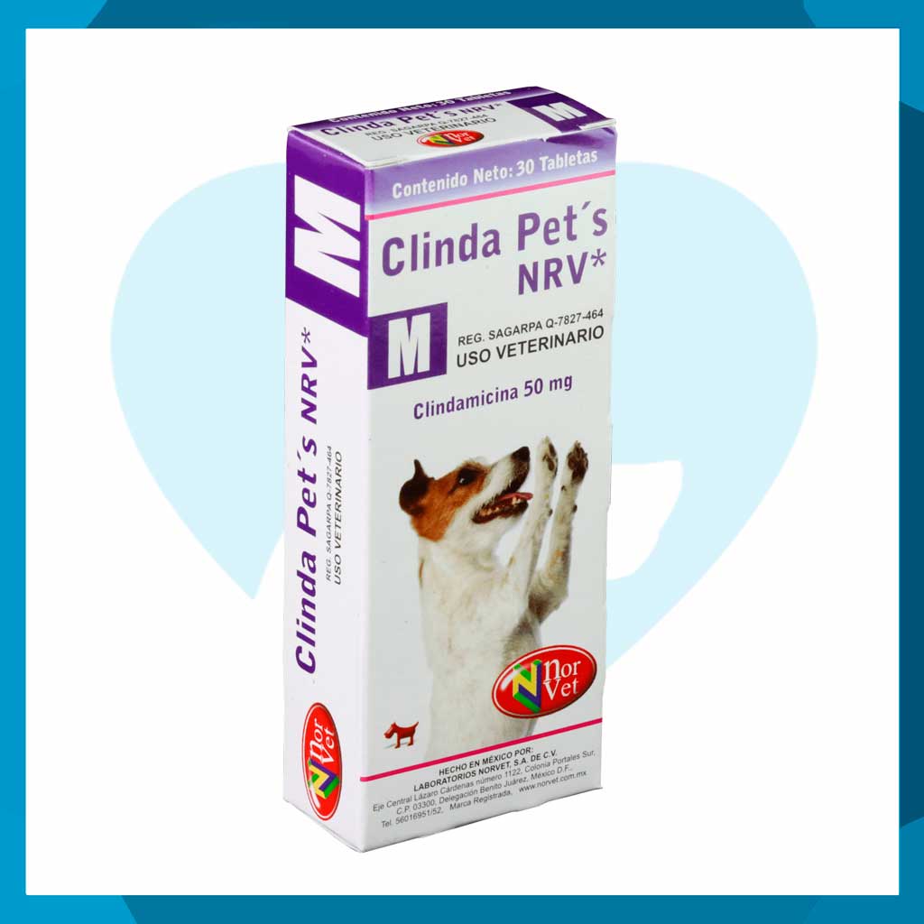 Clinda Pets M 50mg Caja 30 Tabletas