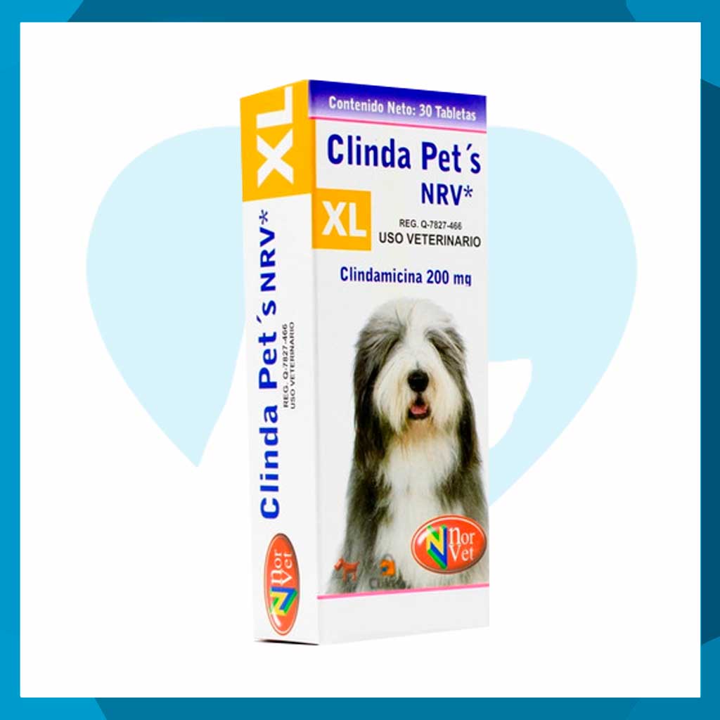 Clinda Pets XL 200mg Caja 30 Tabletas
