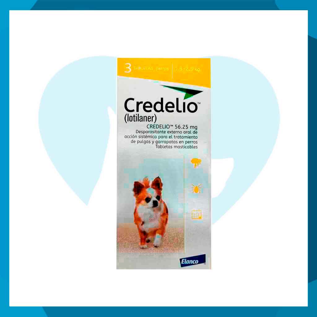 Credelio desparasitante externo 1.3 a 2.5kg