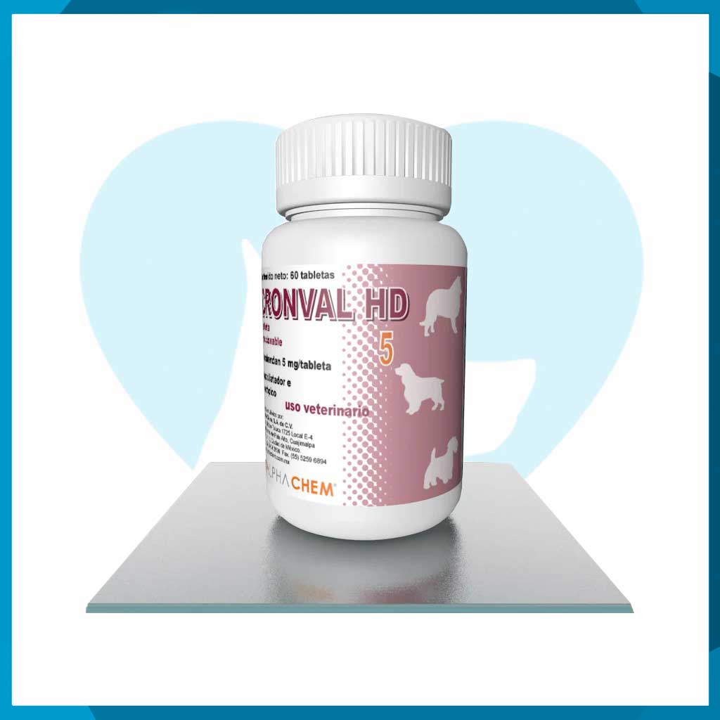 Cronval HD 5mg Frasco 60 Tabletas