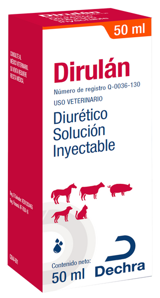 Dirulán Solución Inyectable 50ml (requiere receta medica veterinaria vigente)