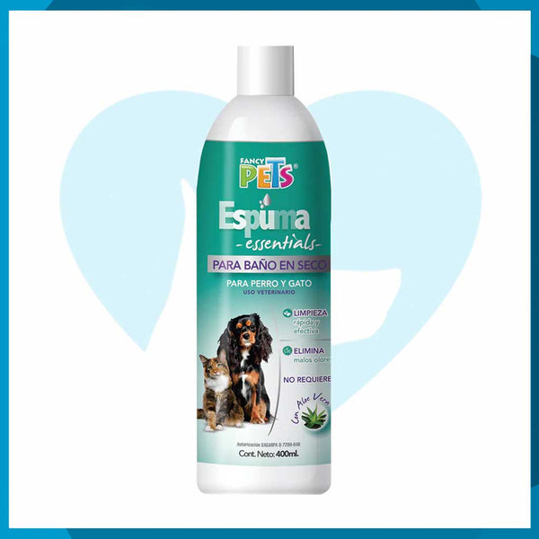 Espuma Fancy Pets Essentials Baño en Seco Para Mascota 300g