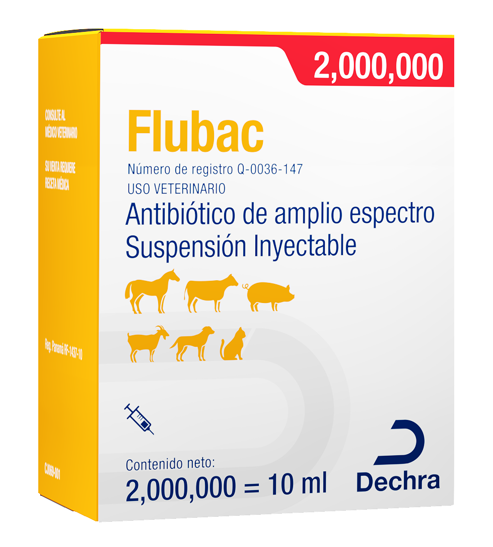 Flubac 2 millones Suspensión Inyectable 10ml (requiere receta medica veterinaria vigente)
