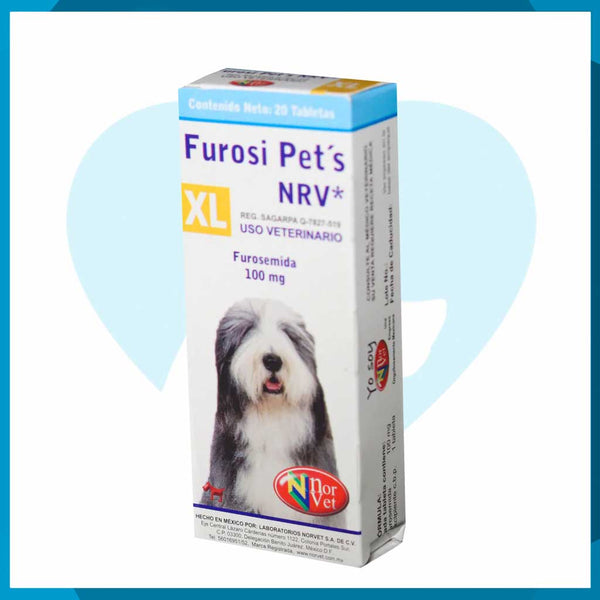Furosi Pets XL 100mg Caja 20 Tabletas