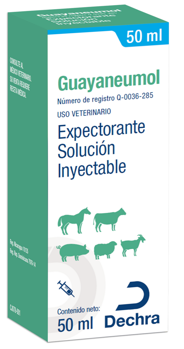 Guayaneumol Solución Inyectable 50ml (requiere de receta medica veterinaria vigente)