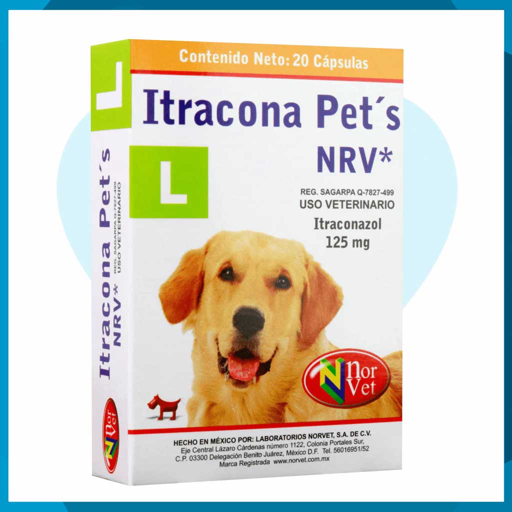 Itracona Pets L 125mg Caja 20 Cápsulas