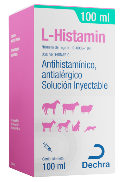 L-Histamin Solución Inyectable 100ml (requiere receta medica veterinaria vigente)