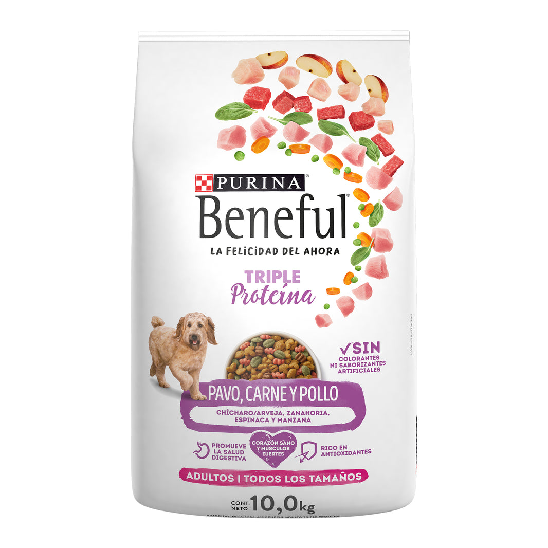 Beneful Adulto Tripleproteina 10kg