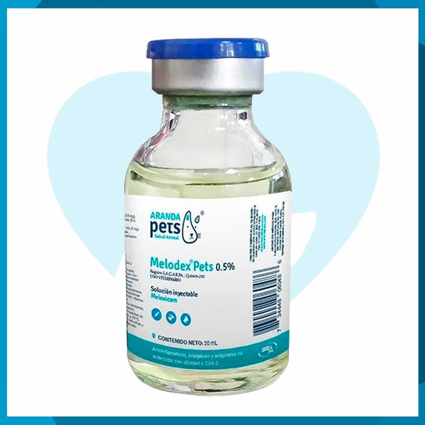 Melodex Pets Solución Inyectable 20ml (requiere receta medica veterinaria vigente)
