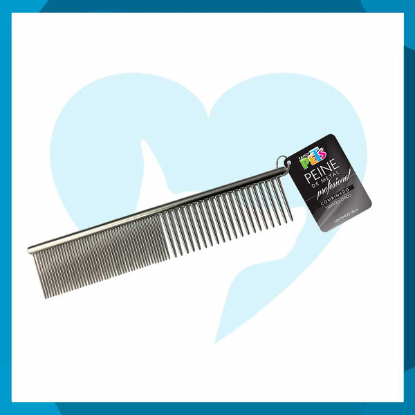 Peine de Metal Combinado Fancy Pets Profesional Chico