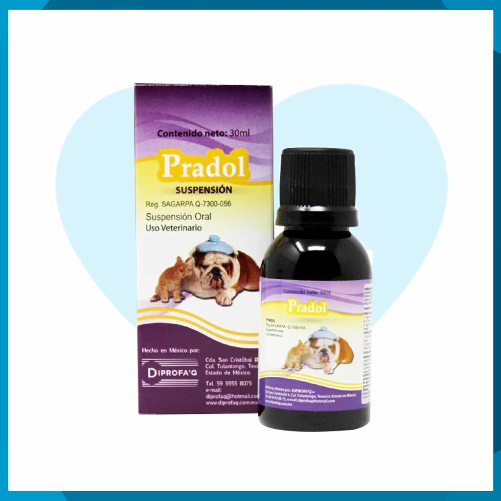 Pradol Susnpensión Oral 30ml (requiere receta medica veterinaria vigente)
