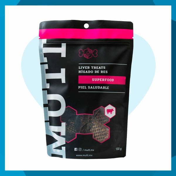 Premio Mutt Hígado de Res Deshidratado para Perro 120 g
