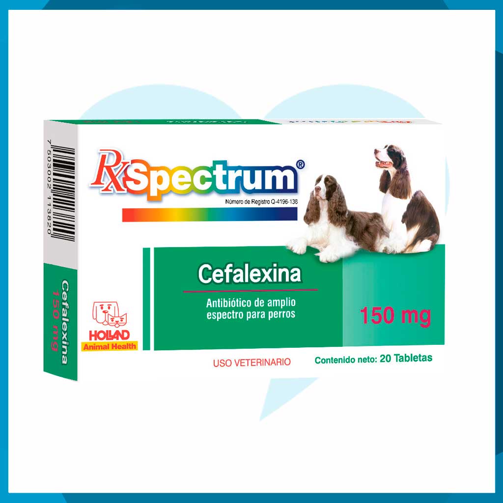 Rx Spectrum Cefalexina 150mg Caja 20 Tabletas