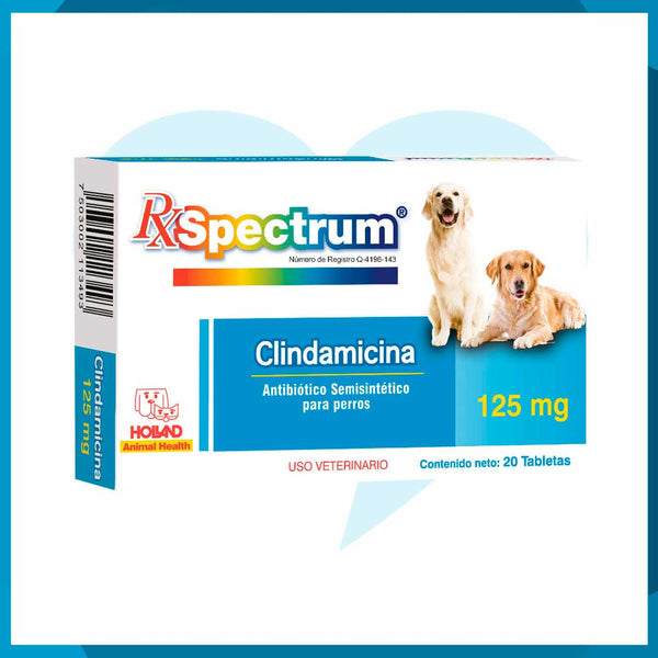 Rx Spectrum Clindamicina 125mg Caja 20 Tabletas