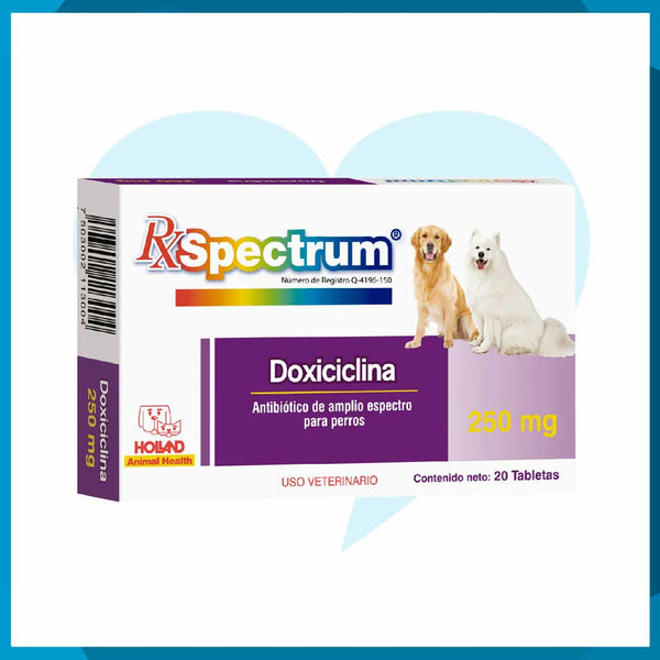 Rx Spectrum Doxiciclina 250mg Caja 20 Tabletas