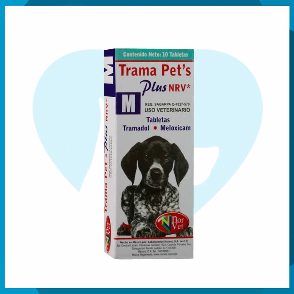 Trama Pets Plus M Caja 10 Tabletas (requiere receta medica veterinaria vigente)
