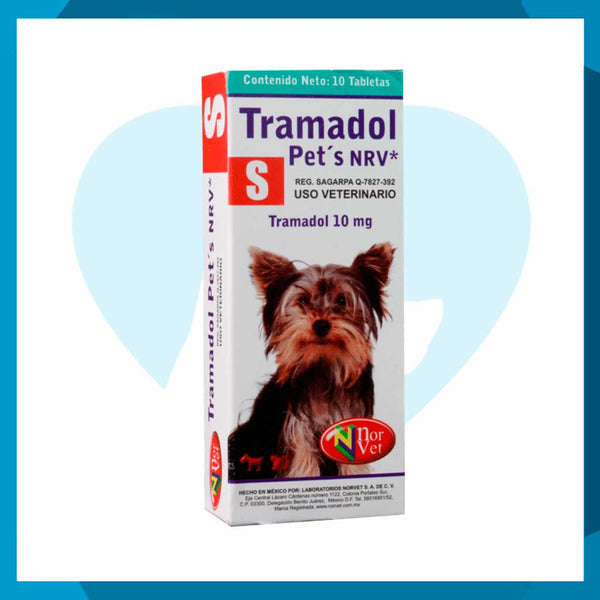 Tramadol Pets S 10mg Caja 10 Tabletas