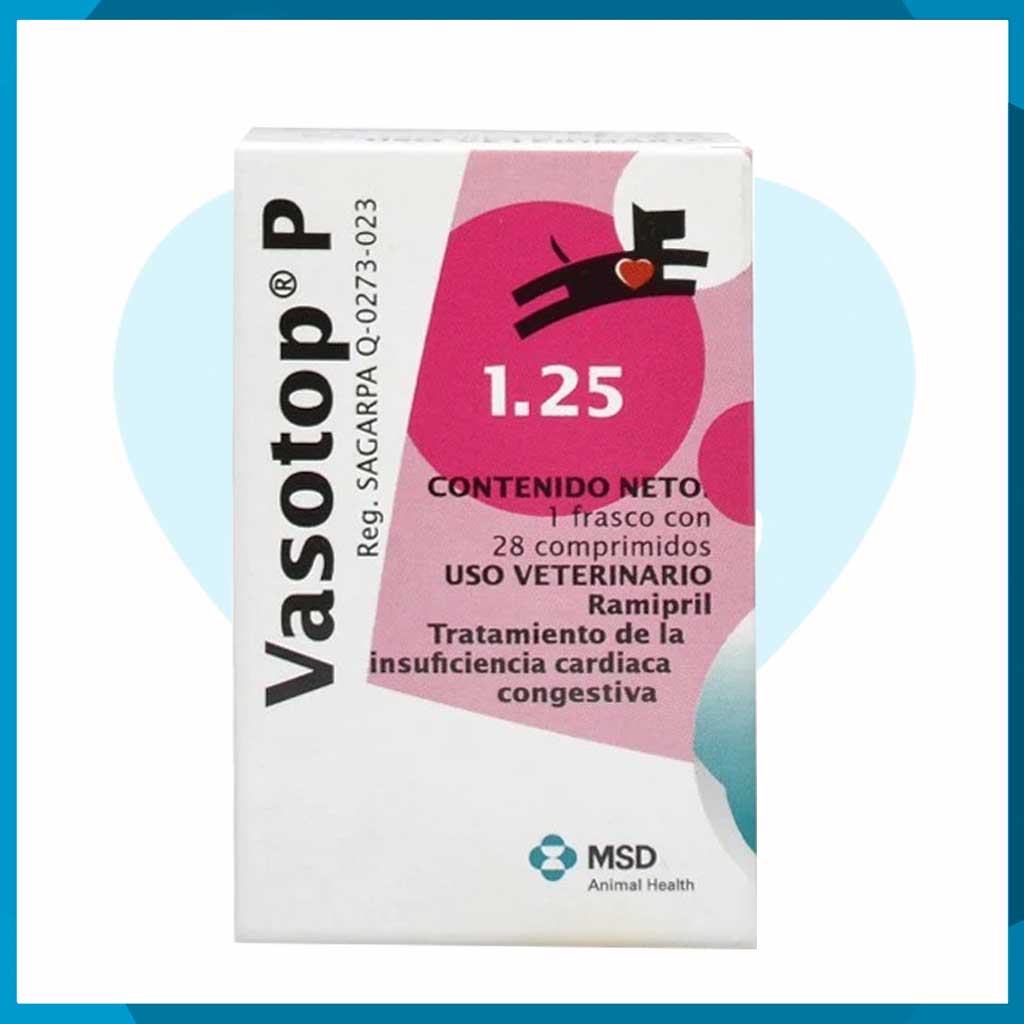 Vasotop P 1.25mg Frasco 28 Comprimidos