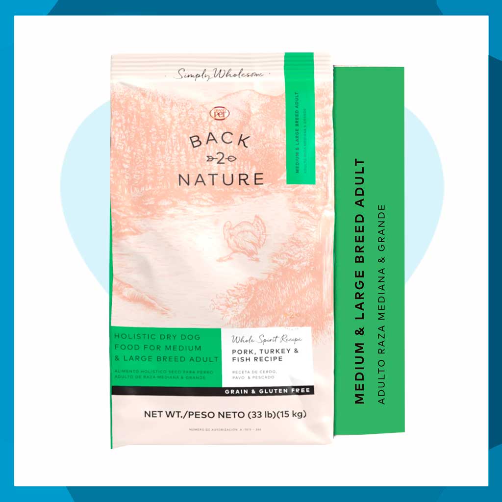 Back 2 Nature Adulto Raza Mediana & Grande 6Kg
