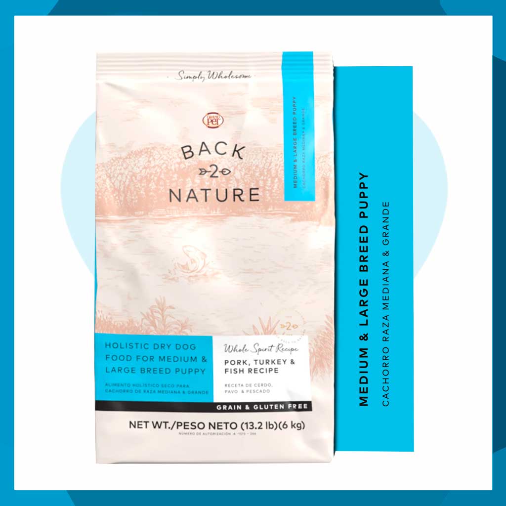 Back 2 Nature alimento para cachorro raza mediana y grande 15kG