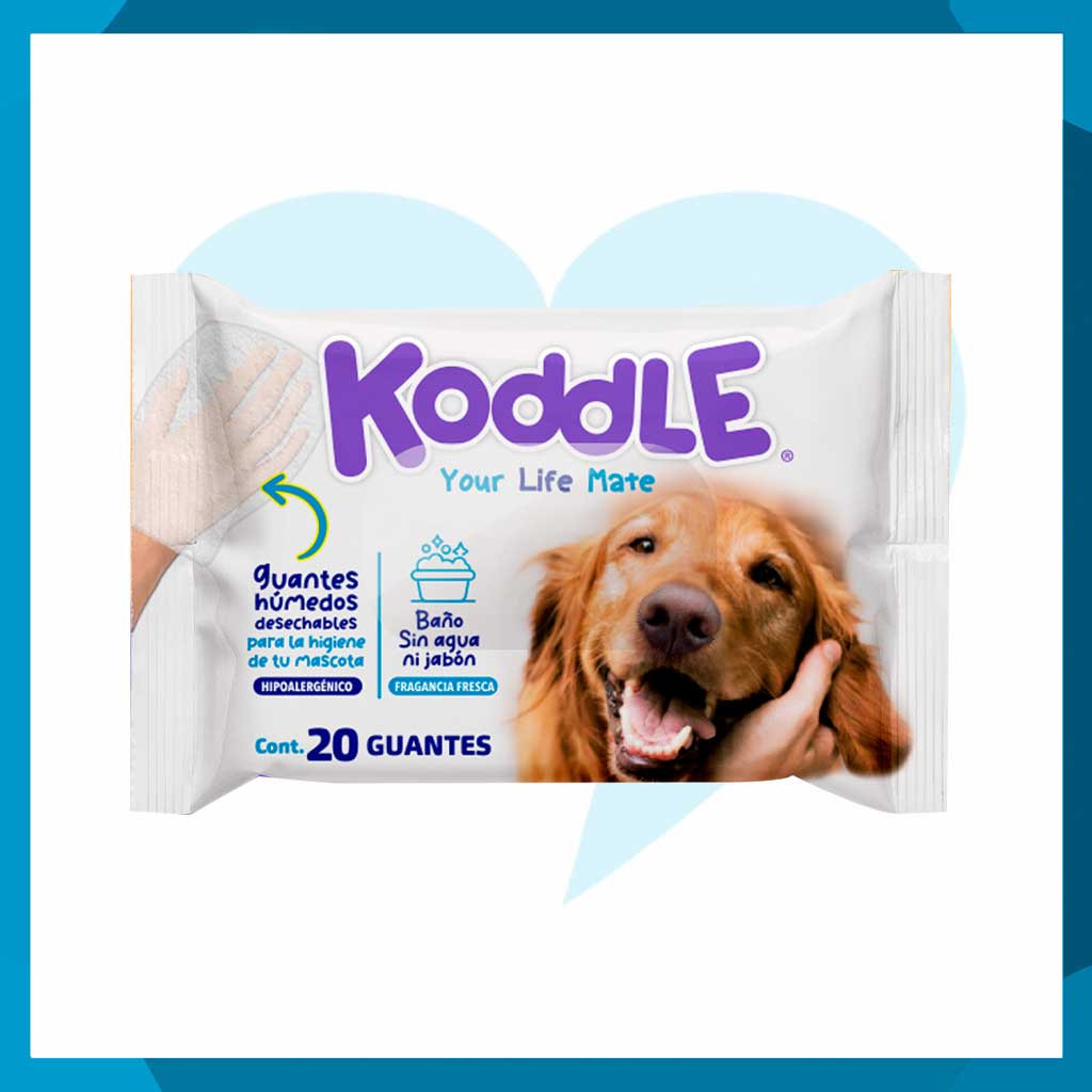 Koddle Guantes Húmedos para Baño Seco