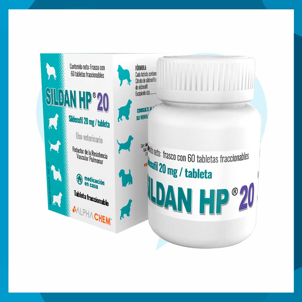 Sildan HP 20 Frasco con 60 Tabletas (requiere receta medica veterinaria vigente)